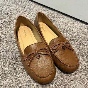 Michael Kors Tan Leather Loafers for Women
